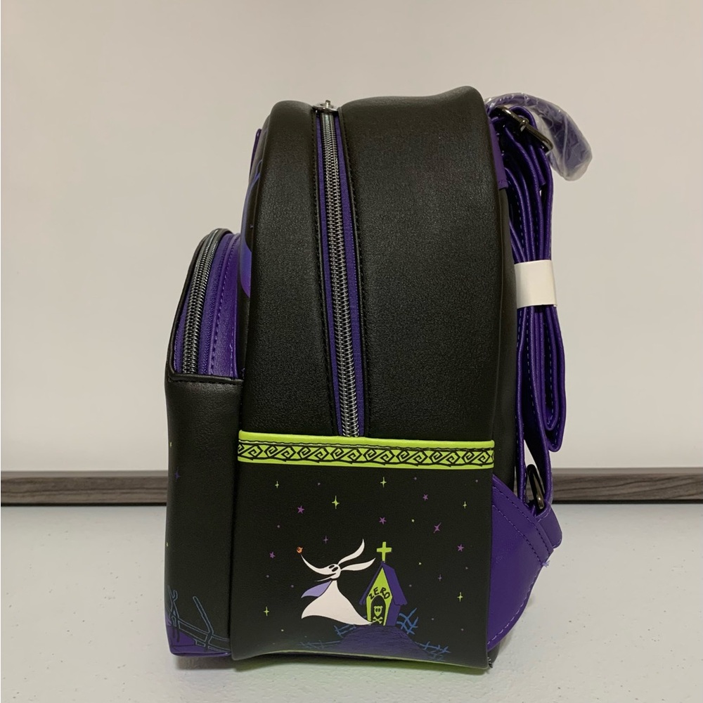 Loungefly Nightmare Before Christmas Jack & Sally Mini Backpack & Coin Purse - Picture 5 of 14